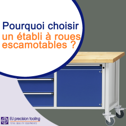 établi à roues escamotables