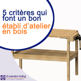 établi d’atelier en bois